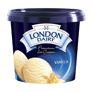 Buy LONDON DAIRY Ice Cream Vanilla Flavor -  1L in Saudi Arabia