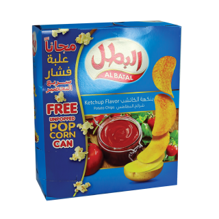 Buy Al Batal Ketchup Potato Chips - 12×23G in Saudi Arabia