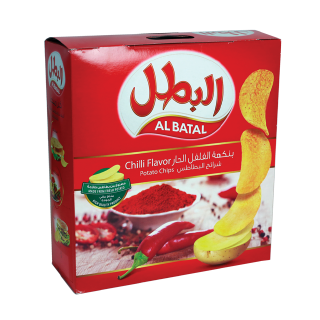 Buy Al Batal Chilli Potato Chips - 12×23G in Saudi Arabia