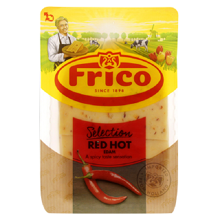 Buy Frico Red Hot Edam Cheese Slices - 150G in Saudi Arabia