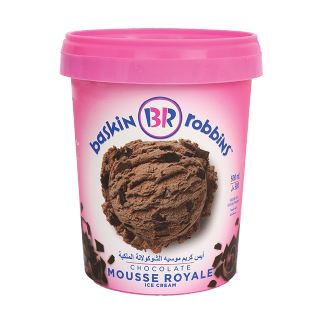 Buy Baskin robbins Chocolate Mousse Royale Ice Cream - 500 Ml in Saudi Arabia