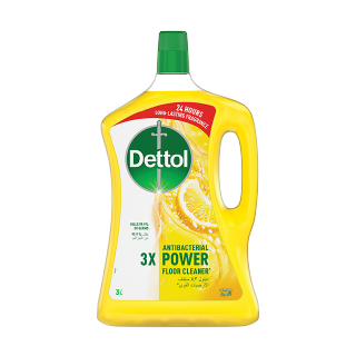 Buy Dettol 3× Antibacterial Power Floor Cleaner Lemon - 3L in Saudi Arabia