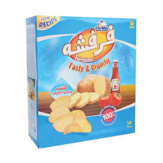 Buy Deemah Farfasha Ketchup Potato chips - 14X21G in Saudi Arabia