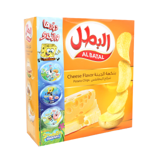 Buy Al Batal Cheese Potato Chips - 12×23G in Saudi Arabia