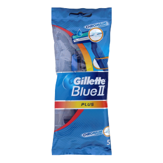 Buy Gillette Blue 2 Plus Disposable Shaving Razor For Men - 5 Count in Saudi Arabia