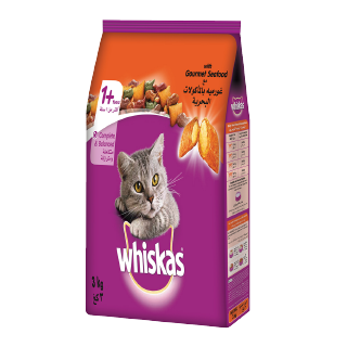 Buy Whiskas Gourmet Seafood Cat Food - 3Kg in Saudi Arabia