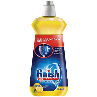 Buy Finish Finish Shine and Protect Rinse Aid Lemon Scented - 400 Ml in Saudi Arabia