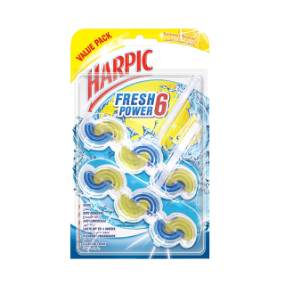 Buy Harpic Toilet Dirt Remover 6 Piece Summer Breeze - 39G in Saudi Arabia