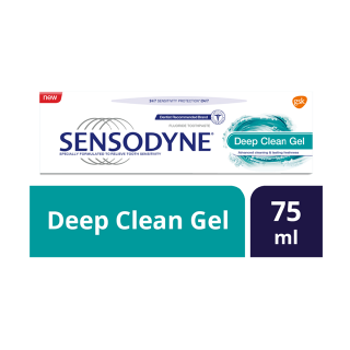 Buy Sensodyne Deep Clean Toothpaste For Sensitive Teeth - 75 Ml in Saudi Arabia