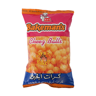 Buy Bakemans Cheese Balls Bag - 80G in Saudi Arabia