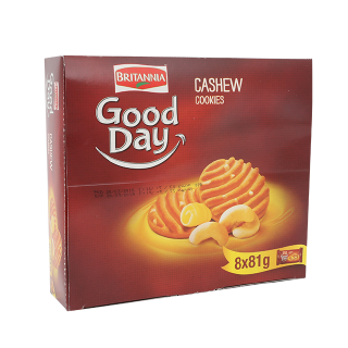 Buy Britannia Cashew Cookies - 8×81G in Saudi Arabia