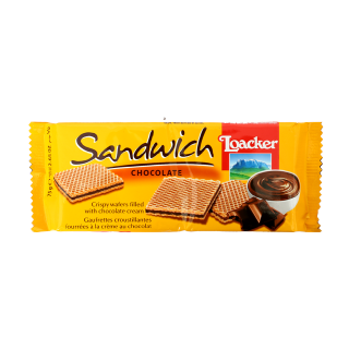 Buy Loacker Sandwich Cocolate Wafer - 75G in Saudi Arabia
