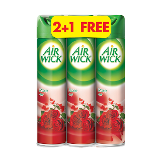 Buy Airwick Air Freshner Aerosol Rose - 3x300Ml in Saudi Arabia