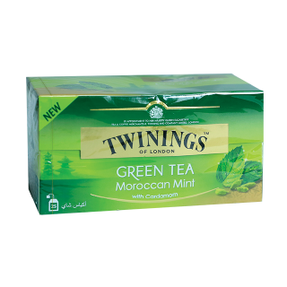 اشتري توينينجز شاي أخضر مع النعناع المغربي - 25 كيس شاي في السعودية