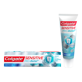 Buy Colgate Sensitive Pro-Relief Whitening Fluoride Toothpaste - 75 Ml in Saudi Arabia