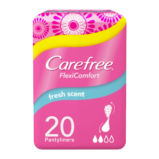 Carefree Acti-Fresh Panty Liners, Thin to Go, Unscented, 22 Count (Pack of  12)