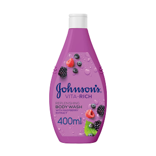 اشتري جونسون جونسون صابون سائل للإستحمام وعناية الجسم بخلاصة التوت -  400 مل في السعودية