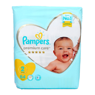 Buy Pampers Pampers Premium Care 3 - 8 Kg Size 2 - 84 Diapers in Saudi Arabia