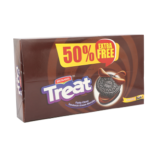 Buy Britannia Treat Funky Choco Sandwich Cream Biscuits - 60G in Saudi Arabia