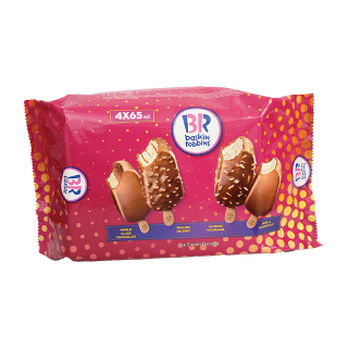 Buy Baskin Robbins Multi Pack Ice Cream Sticks - 4x65Ml in Saudi Arabia