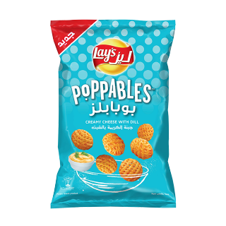 Buy Lays Poppables Creamy Cheese With Dill - 150G in Saudi Arabia