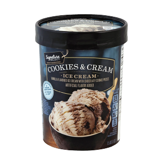 Buy Safeway Signature Select  Cookies & Cream Ice Cream - 1.42L in Saudi Arabia