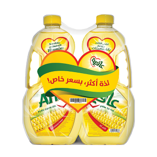 Buy Afia Corn Oil Twin Promo Pack - 2×1.5L in Saudi Arabia