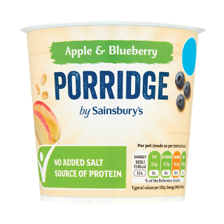 Buy Sainsbury's Apple & Blueberry Porridge - 57G in Saudi Arabia