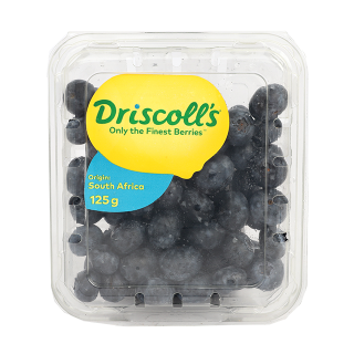 Driscoll's BLUEBERRIES JUMBO 125G DRISCOLL'S is halal suitable