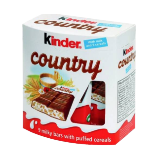 Buy Kinder Country Milky Bars With Puffed Cereals - 9×23.5G in Saudi Arabia