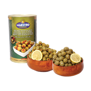 Buy Maestro Spanish Green Olives - 1.5 kg in Saudi Arabia