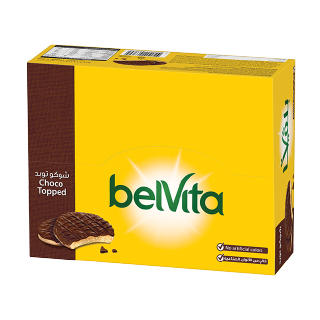 Buy Belvita Choco Topped  Biscuit - 12×36G in Saudi Arabia