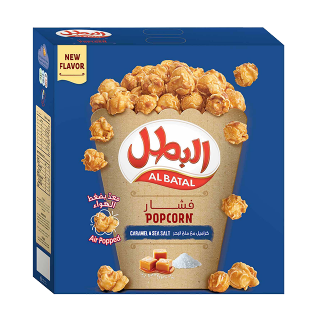 Buy Al Batal Caramel & Sea Salt Popcorn - 15×23G in Saudi Arabia