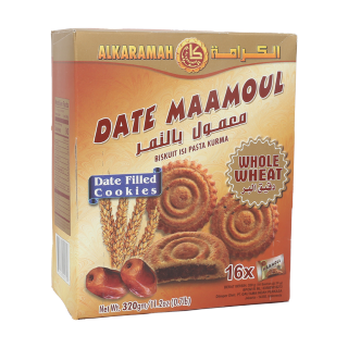 Buy Al Karamah Date Maamoul Whole Wheat - 320G in Saudi Arabia