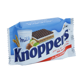 Buy Storck Knoppers Milk Chocolate Hazelnut Wafer Sandwich - 25G in Saudi Arabia