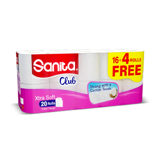 Buy Sanita Toilet Tissue - 20 Rolls in Saudi Arabia