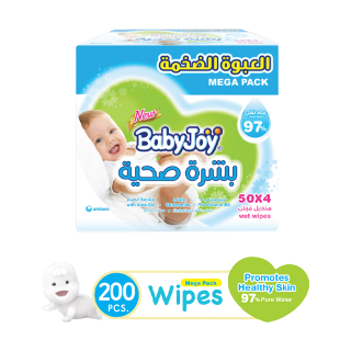 اشتري بيبي جوي مناديل مبلله للاطفال - 200 منديل في السعودية