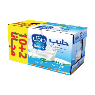 Buy Nadec Full Fat Milk - 10+2×1L in Saudi Arabia