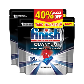 Finish Powerball Tabs Dishwasher Detergent Tablets, Fresh Scent, 32 ct