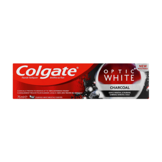 Buy Colgate Optic White Charcoal Whitening Toothpaste - 75Ml in Saudi Arabia