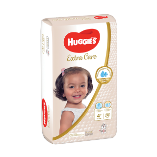 Buy Huggies Extra Care Size 4+ - 38 count in Saudi Arabia
