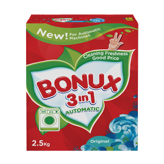 Buy Bonux 3 in 1 Original detergent for Automatic - 2.5Kg in Saudi Arabia