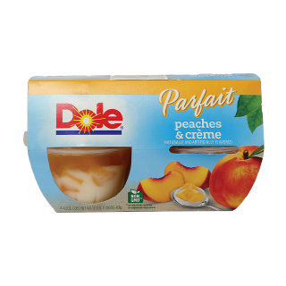 Dole® Peaches and Crème Fruit Parfait Bowls: A Sweet Snack - Dole