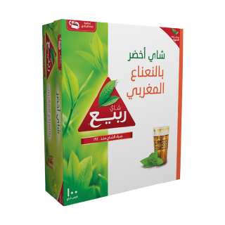 Buy Rabea Green Tea With Moroccan Mint - 1.8G in Saudi Arabia
