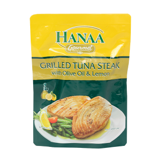 Buy Hanaa Tuna Steak Grilled With Oil & Lemon - 120G in Saudi Arabia