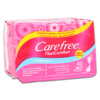 Buy Carefree Pantyliners Fresh Large - 40 Count in Saudi Arabia