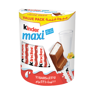 Buy Kinder Maxi Milk Chocolate Bar - 231G in Saudi Arabia