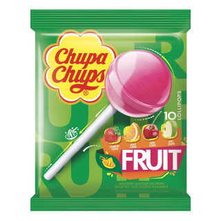 اشتري تشوبا تشوبس حلوى مصاصات فروتي بنكهات فاكهة متنوعة - 10 حبات في السعودية