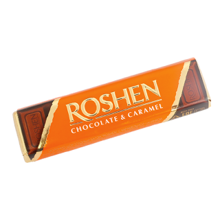 Buy Roshen Milk chocolate bars with caramel - 40G in Saudi Arabia