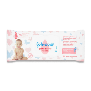 Buy Johnson's gentle All Over Wipes - 72 count in Saudi Arabia